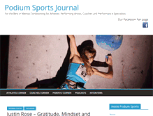 Tablet Screenshot of podiumsportsjournal.com